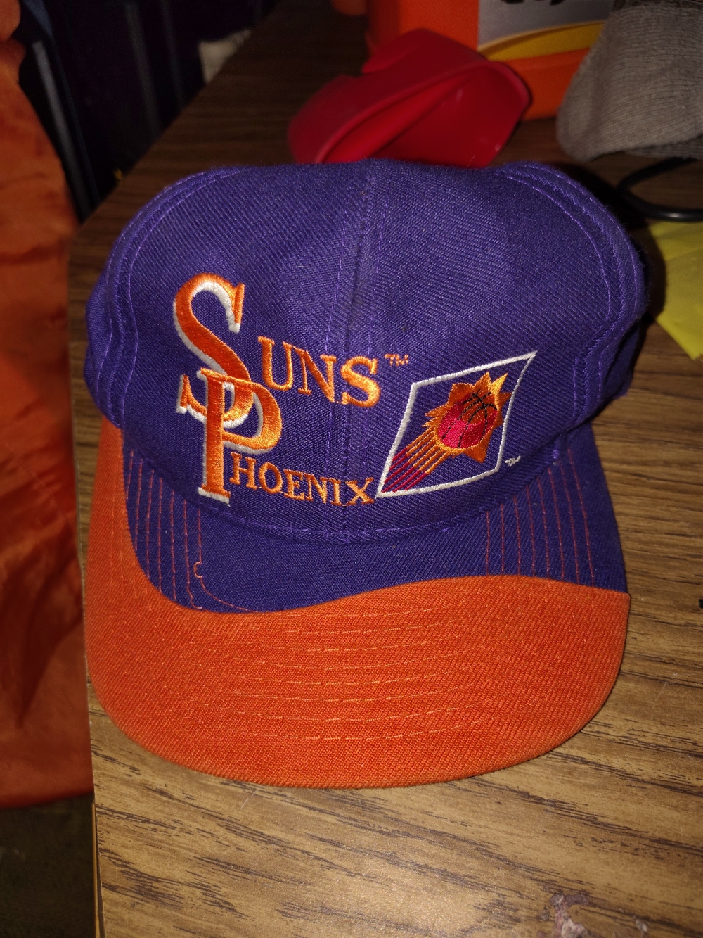 Phoenix Suns Purple and Orange Vintage Snap Back